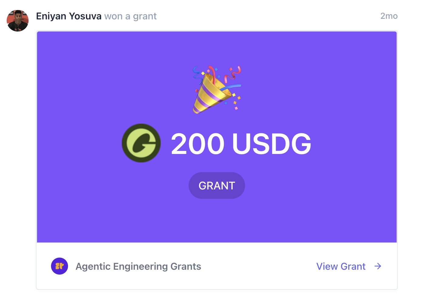 Superteam Agentic Engineering Grant — 200 USDG